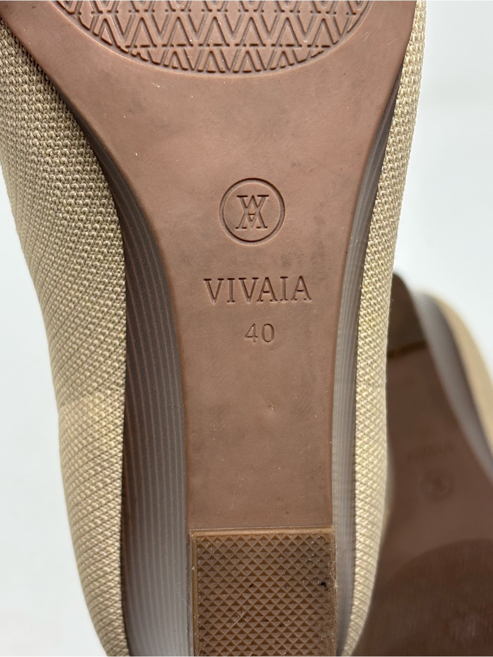 VIVAIA peep toe almond wedges Tamia size 40 (9) - Picture 10 of 14